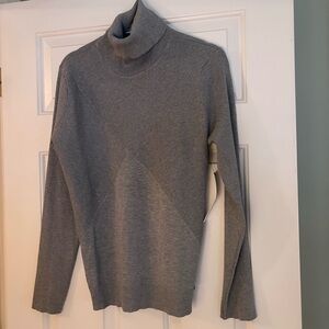 NWT Calvin Klein Womens Gray Turtleneck Long Sleeve Sweater XL